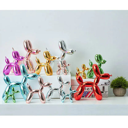 Resin Balloon Dog Statue Figurines