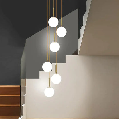 Modern LED Glass Ball Chandelier Lights